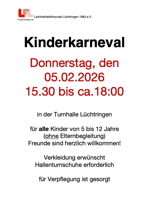 Plakat kinderkarneval2026