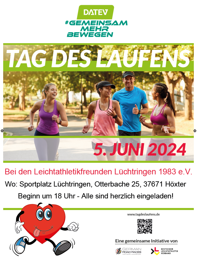 Tag des laufens plakat
